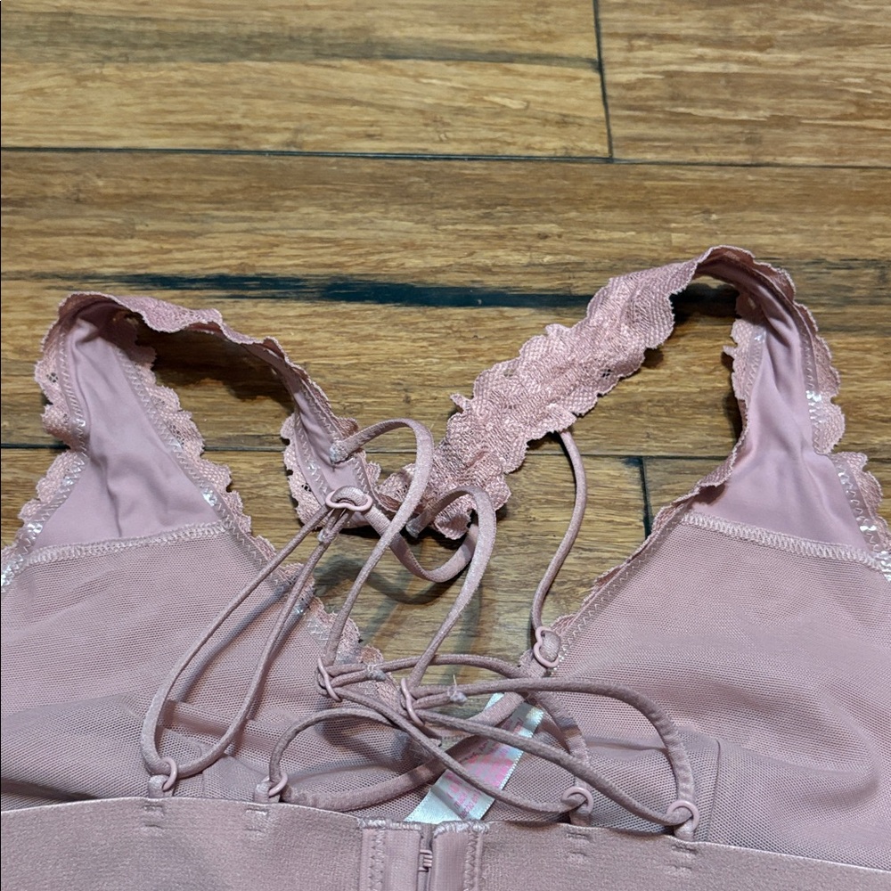 PINK Victoria’s Secret Lace Bralette XS Mauve - Picture 5 of 6